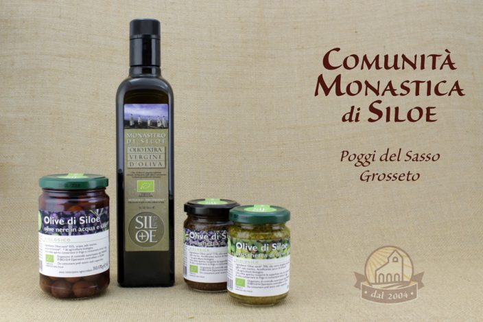 Olio e Olive prodotti dal Monastero di Siloe Toscana